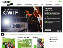 Tablet Screenshot of climbingworks.com